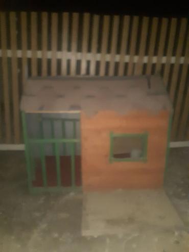 cucə yuvası: Taxta it evi / heyvan evi - Material: tam taxta konstruksiya, möhkəm — 2