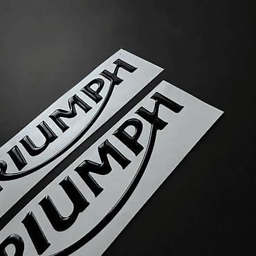 delovi za buell motore: Triumph 3D Stikeri – Par 3D Nalepnica za Triumph- 2838 Triumph 3D — 3