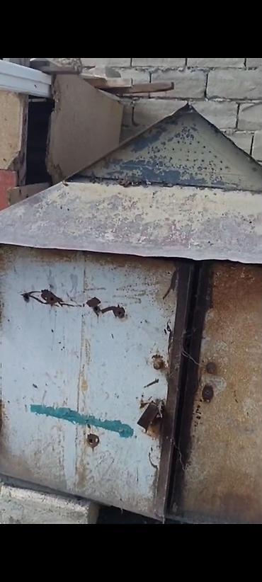 Budkalar, köşklər: Metall qutu/saxlama köşkü - Material: qalın metal lövhələr və — 3
