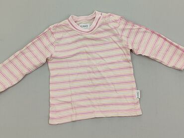 koszula w rozowe paski: Bluzka, 6-9 m, stan - Dobry