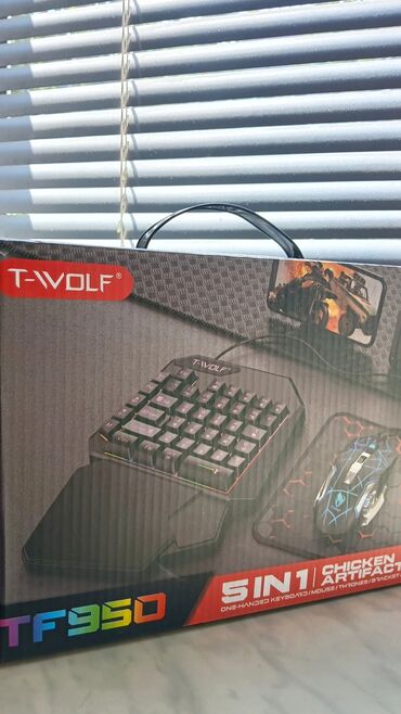 usb type c: > 💻 T-WOLF TF950 5-in-1 Gaming Set – Birəlli Klaviatura, Mouse