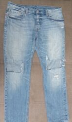 Velosiped ehtiyyat hissələri: Xanım üçün mavi rəngli 2 ədəd cins şalvarlar. Şalvarların dizləri