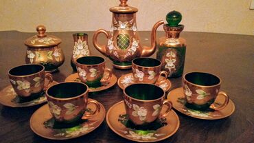 чайный сервиз барановка ссср: Кофейный набор, цвет - Зеленый