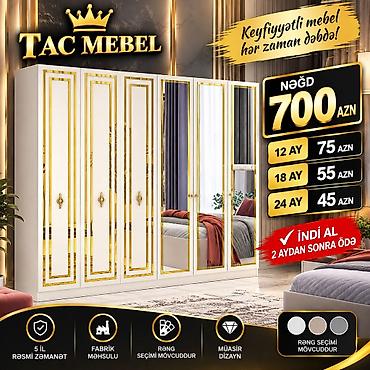 suvenir pul: Yeni, 6 qapı, Güzgülü, Bej, Açılan, Düz dolab — 4