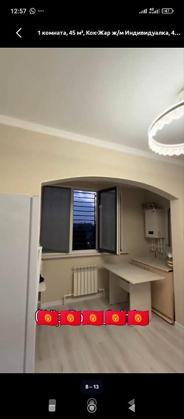 ипатека квартиры: 1 комната, 45 м², Кок-Жар ж/м Индивидуалка, 4 этаж, Евроремонт — 10