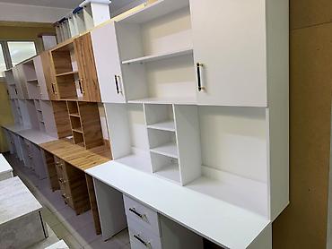 современный компьютерный стол: Компьютерный стол, Новый, С полками — 5