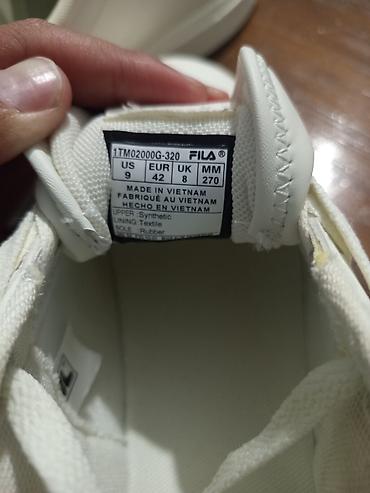 белая женская рубашка: Кроссовки FILA (модель: 1TM02000G-320) - Цвет: белый с зелёными — 3