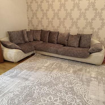divan ucun macalka: Künc divanı –Dəniz Mebeldən alınıb baha qiymətə, parçası və maçalkası — 1