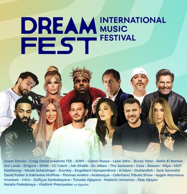 bu şəhərdə bilet qiymətləri: DreamFest bilet satılır. Tarix: 27.07.2024 Saat: 18:00-23:30 Yer: Sea