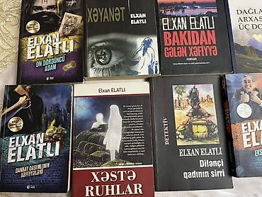 Художественная литература: Kitab dəsti – müxtəlif janrlarda 12 adda Məzmun: - Elxan Elatlı — 2