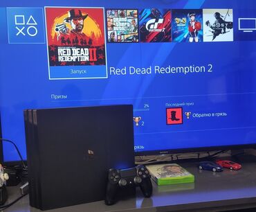 PS4 (Sony Playstation 4): Ps4 pro.Idelal Vəziyyəti.Ounlar yaddaşında: GTA5 ; RDR2 ; GranTurizmo