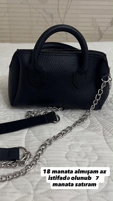 Qara mini çanta - Material: toxumalı eko‑dəri - Rəng: qara - Forma lalafo.az -da Qara mini çanta - Material: toxumalı eko‑dəri - Rəng: qara - Forma