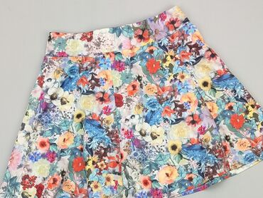 spódnice niebieska w kwiaty: Skirt, S (EU 36), condition - Perfect