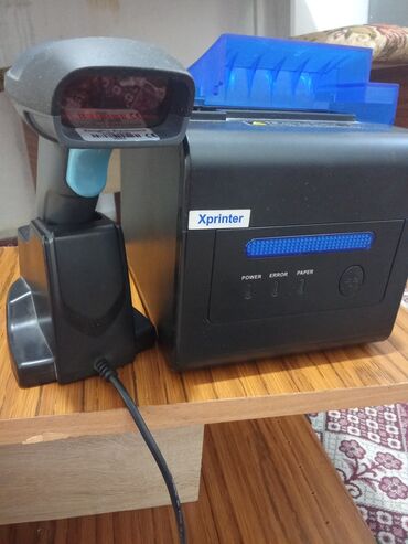 Торговые принтеры и сканеры: Комплект для точки продаж: термопринтер чеков Xprinter + ручной сканер