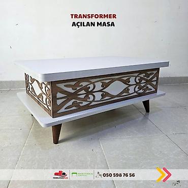 Masalar: Jurnal masası, Yeni, Transformer, Laminat, Dördbucaq masa — 2