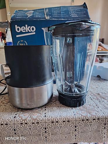 kokteyl blender: Beko blender - 1,5 l şüşə qab: ölçü cizgiləri ilə, qoxu və dad — 5