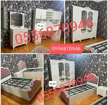 Uşaq və gənc otağı üçün dəstlər: Oğlan və qız üçün, Yeni, Təknəfərlik çarpayı, Dolab, Tumba — 16