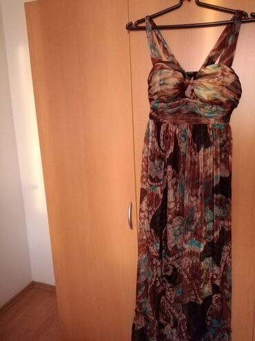 h m haljina: M (EU 38), L (EU 40), bоја - Braon, Drugi stil, Na bretele
