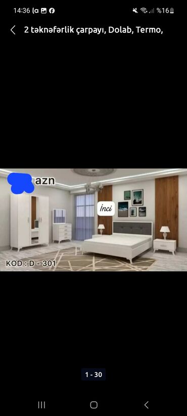 divanlar ucuz: 2 təknəfərlik çarpayı, Dolab, Termo, 2 tumba, Rusiya, Yeni