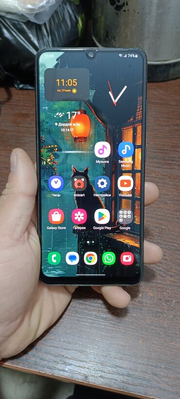 мобильные телефоны сенсорные: Samsung Galaxy A32, Б/у, 128 ГБ, цвет - Черный, 2 SIM