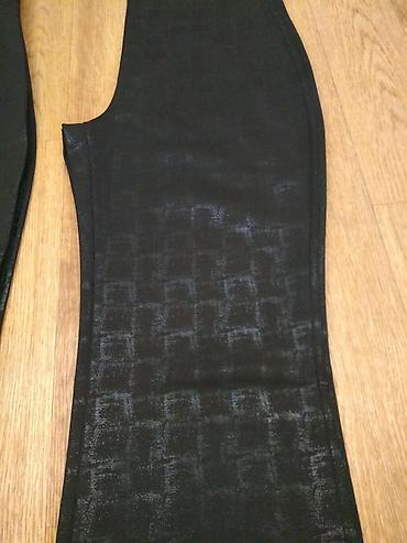 Брюки: Женские брюки (Корея) - Цвет: чёрный с благородным мерцающим принтом — 5