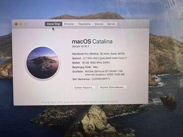 Apple MacBook: İşlənmiş Apple MacBook, 15.4 ", Intel Core i7, 256 GB — 2