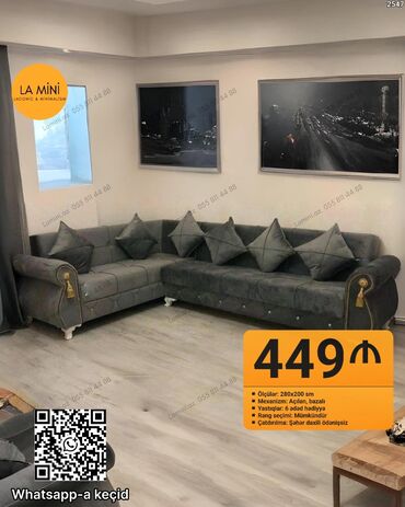 divan uzlukleri instagram: LA MİNİ künc divan dəsti - Ölçülər: 280x200 sm - Mexanizm: Açılan