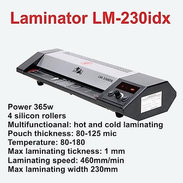 Laminator 230idx 400w Laminasiya eni -230mm 4 silicon roller