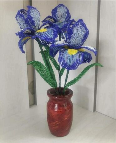 Цветы и букеты: Подарочные цветочные композиции из бисера полностью ручная работа — 7