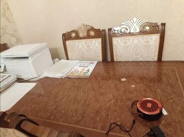 Masa və oturacaq dəstləri: Qonaq otağı üçün, Açılmayan, Dördbucaq masa, 6 stul