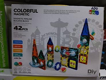кубики магнитные: Магнитный конструктор-трубопровод COLORFUL MAGNETIC, 42 детали — 1