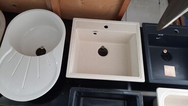 Vannalar: Yeni Kvadrat Mətbəx çanağı, Şkafsız, Mərmər, Pulsuz çatdırılma