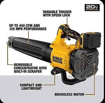 новый тошок: Аккумуляторная воздуходувка DEWALT Батарея и ЗУ в стоимость не входит! — 1