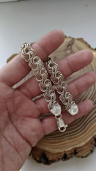 Серебряные цепочки: Якорная цепь 120 гр 55 см Ручная работа Делаю на Заказ Серебряные at lalafo.kg — 18 Серебряные цепочки: Якорная цепь 120 гр 55 см Ручная работа Делаю на Заказ Серебряные — 18