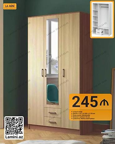 Ev və bağ: 3 qapılı dolab – La Mini - Ölçülər: dərinlik 47 sm × hündürlük 200 sm — 1
