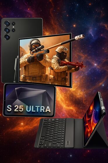 simsiz wifi: Yeni Planşet S25 Ultra 10.1" 16/1024 GB, Android 15, 5G, MTK6799