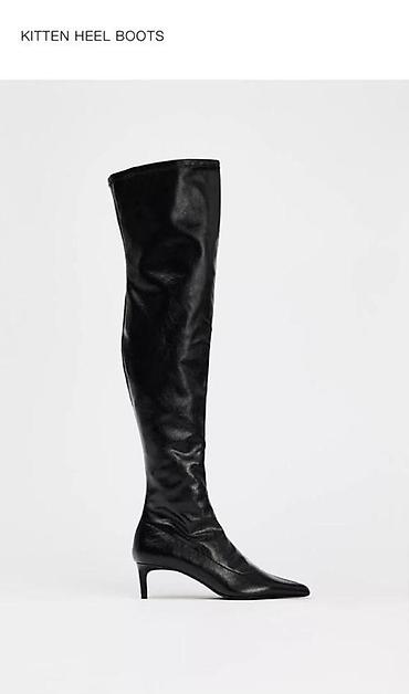 Сапоги, 36, Zara, Новый, цвет - Черный, Самовывоз, Платная доставка