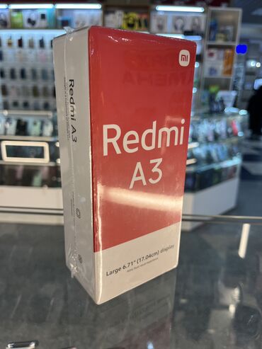 смартфоны редми: Redmi, Redmi A3, Новый, 64 ГБ, цвет - Зеленый, 1 SIM, 2 SIM