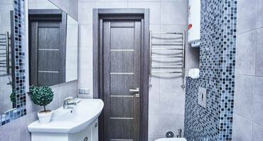 Посуточная аренда квартир: 2 комнаты, Кондиционер, Душевая кабина, Постельное белье — 16