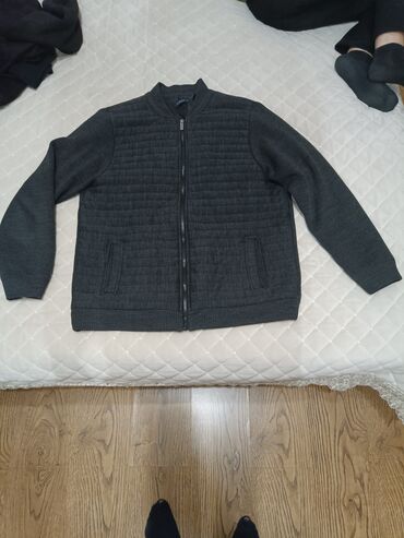 бомбер куртка мужская: Куртка 2XL (EU 44), цвет - Серый