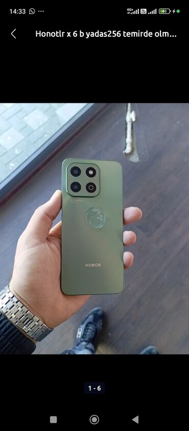 honor 30 pro qiymeti: Honor X6b, 256 GB, rəng - Boz, Düyməli, Barmaq izi, İki sim kartlı