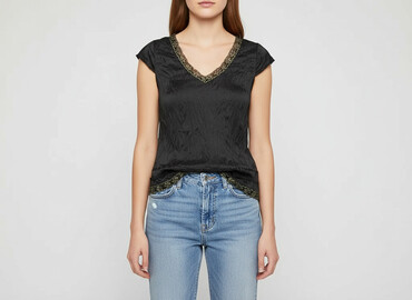 bluzki na drutach wzory: Gina Tricot, Women`s top, size M