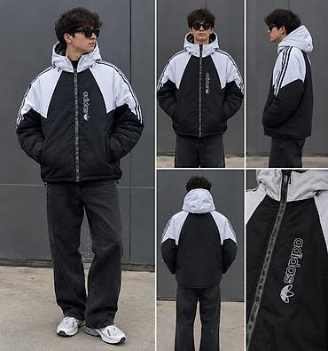 короткие куртки: Мужская куртка, M, Adidas, Новый, цвет - Зеленый, Самовывоз — 4
