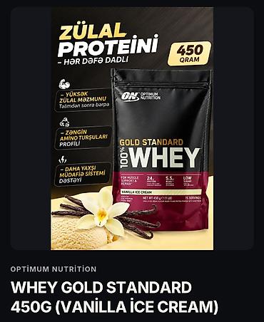 Protein: Protein Optimum Nutrition, Çəki: < 500 g, Yeni — 1