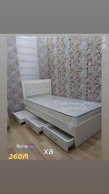 Çarpayılar: Tək nəfərlik çarpayı modelləri - Müxtəlif dizaynlar: ağ korpuslu — 10