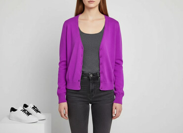 spodnie czerwone w kratę h m: H&M, Кардиган жіночий, розмір S