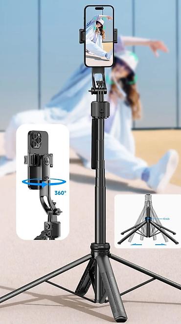 freebuds 4i: AI üz tanıma funksiyalı C17 selfi çubuğu + tripod + gimballı — 4