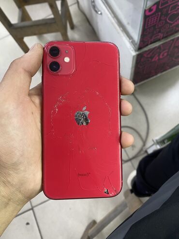 поко х 3 про 256: IPhone 11, Колдонулган, 128 ГБ, Кызыл, 85 %