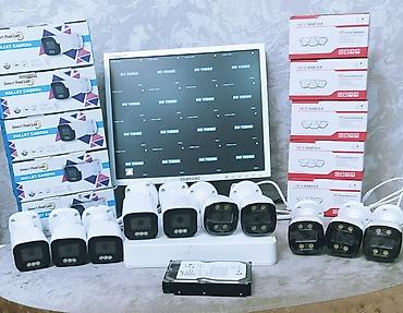 eve kamera sistemi: Monitor (komplekt) dvr 16 çıxışlıdır Hikvision telefondan izləmə 10 — 1