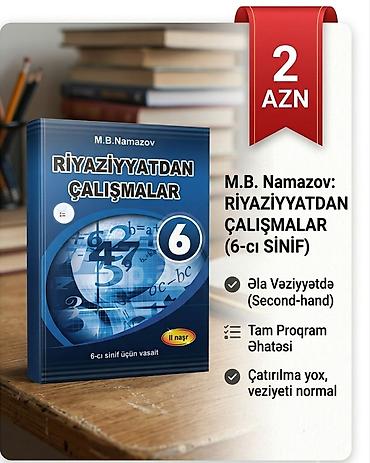 M.B. Namazov – Riyaziyyatdan Çalışmalar (6-cı sinif) - 6-cı sinif lalafo.az -da M.B. Namazov – Riyaziyyatdan Çalışmalar (6-cı sinif) - 6-cı sinif